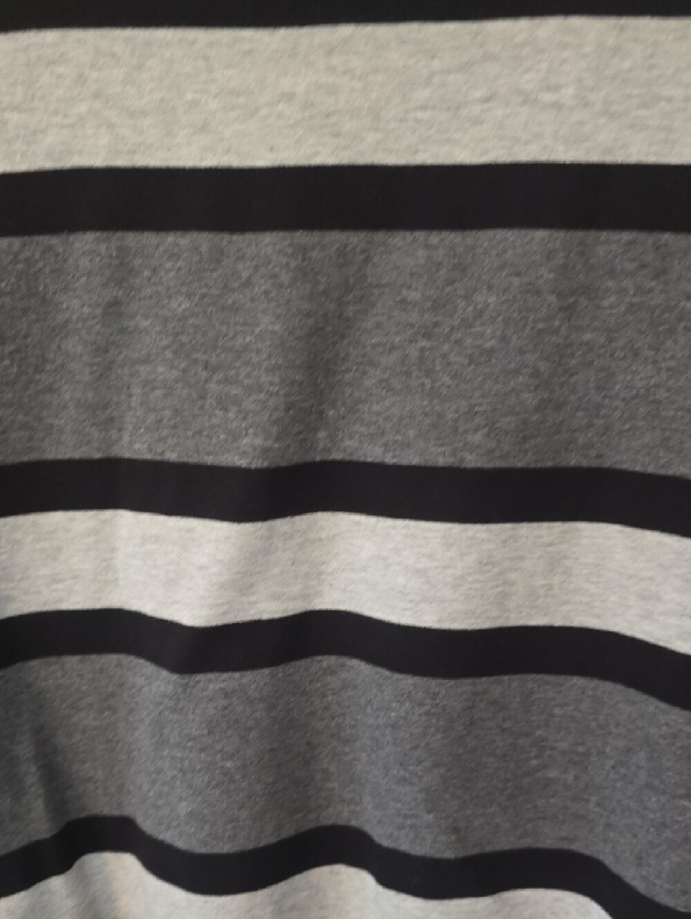 Wonder Nation | Boy's | Gray & Black Striped | Crewneck Shirt | Size 14-16 Husky - Picture 3 of 4